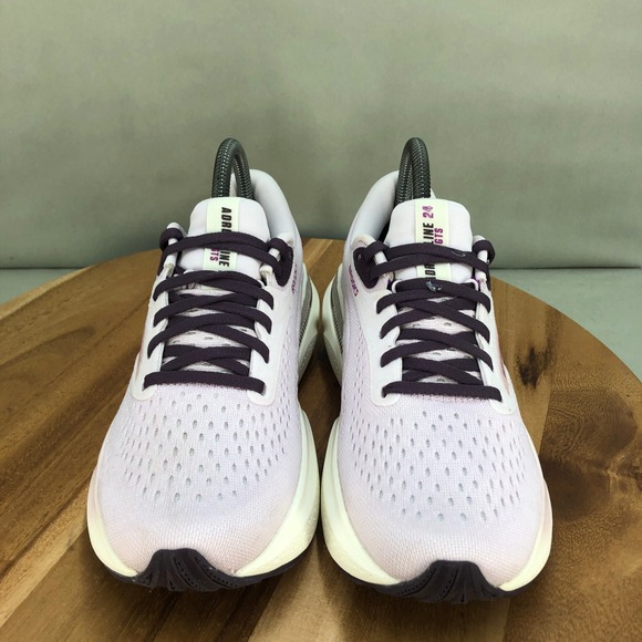 Brooks Adrenaline GTS 24 Womens Running Shoes Lavender Purple Size 8 Medium B - Picture 2 of 9